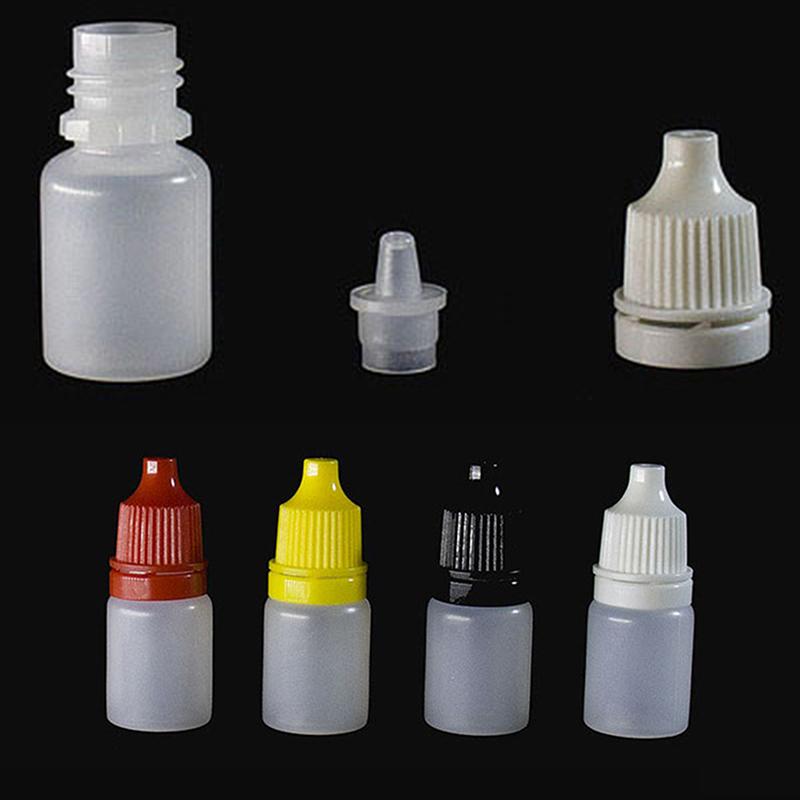 50 Pezzi Flacone Gocciolatore Vuoto in Plastica PET 5 ml Liquido Occhio Acqua Chiara Fiala
