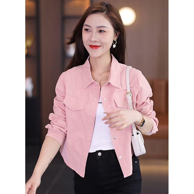 

Short Shirt Coat Women s 2025 Spring & Fall New Arrival Fashionable Stylish Anti-Aging Top Women s Jacket Spring & Fall Small Pink 2XL