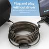 U210AB 10m USB2.0 Male to Square USB Type-B Male Printer Cable PVC Printing Connection Cord