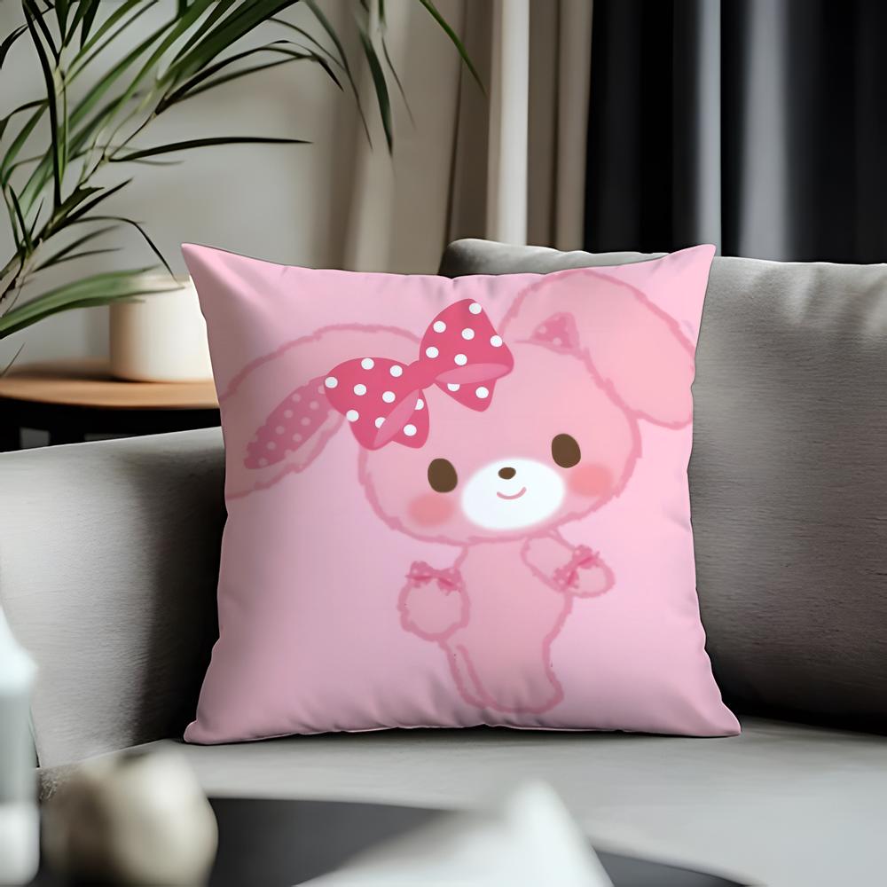 Hot Bbonbonribboning Cushion Cover Antidustmite Pillowcase Invisible Zipper Silky Short Plush Sofa Cushion Cover