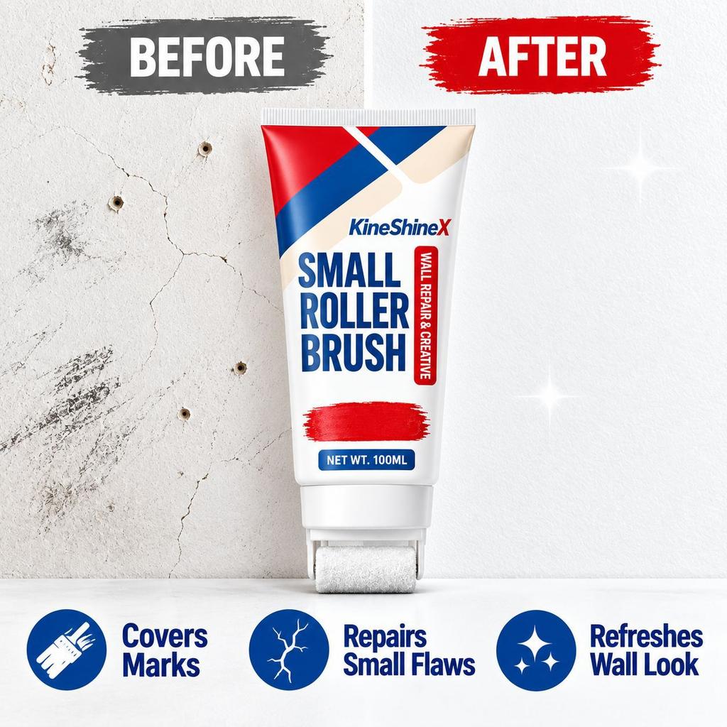 Portable Roller Type Wall Repair Cream, Convenient Wall Repair Paint for Daily Indoor Wall Minor Renovation and Touch-Up