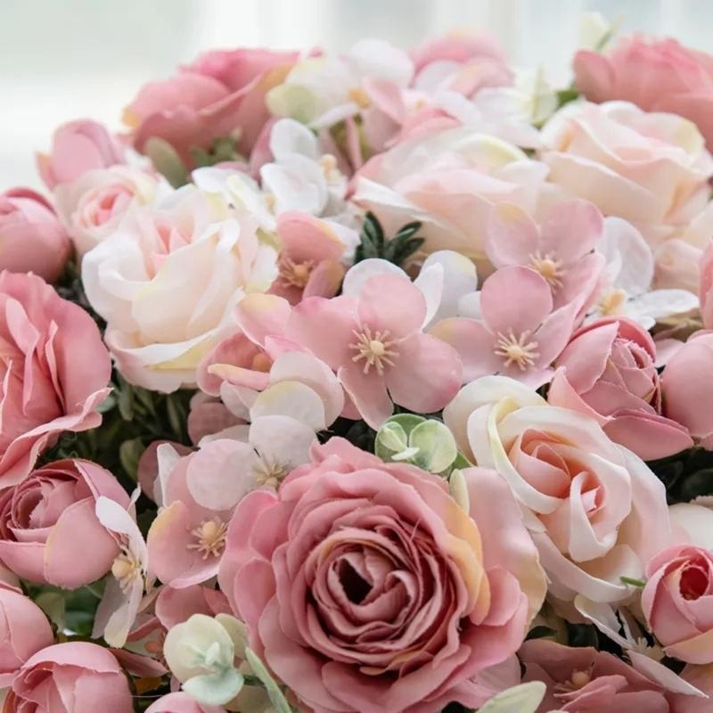 Modern Home Decoration Artificial Roses Elegant Design Wedding Anniversary Gift HX6C