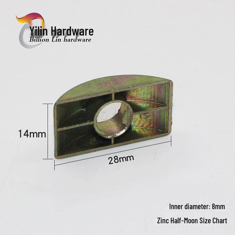 

M8 Zinc Alloy Semicircle Washer and Nut Large Desk Connector