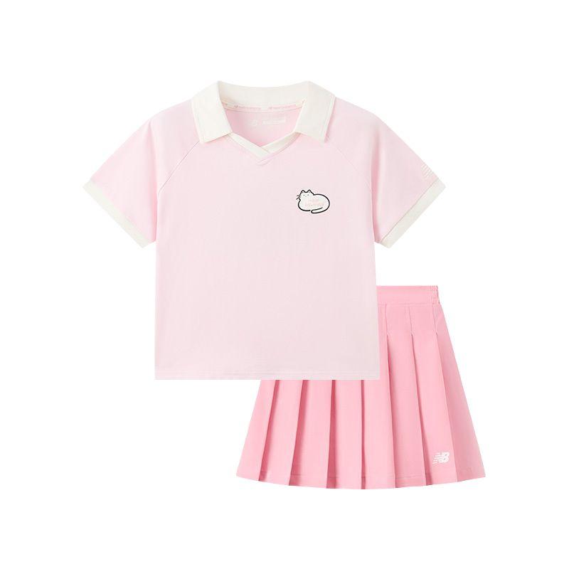 

Children Aged 3 7 Years Old New Balance Skirt Set Light Pink 2SF2V072-LPK 160