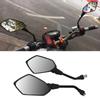 Pair of Motorcycle Modification   Rearview Wing Mirror Motorbike Accessory Black