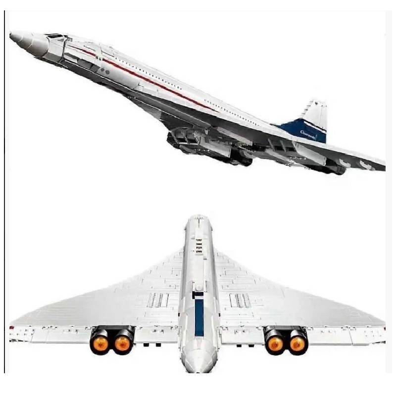 Concorde Building Airbus Blocks Air Plane Model Educational Toys Christmas Gifts