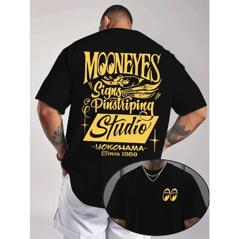 Men S Graphic Tees Men S Mooneyes Vintage Car Culture! Trendy Cool Summer Clothing Fashion S