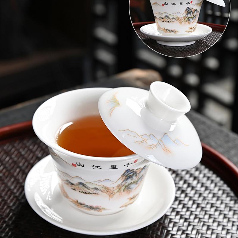 150ml Chinese Ceramic Tea Cup  Bone China Tea Sets Porcelain    Kungfu Tea Ceremony Teacup Teaware Travel Meditation Cups Gift
