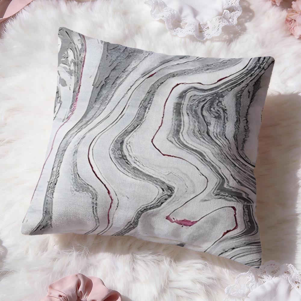 Ink Wash Texture Cushion Cover Premium Comfort Reversible Pillow Cove Two in One Design for Any Room  Car Interior