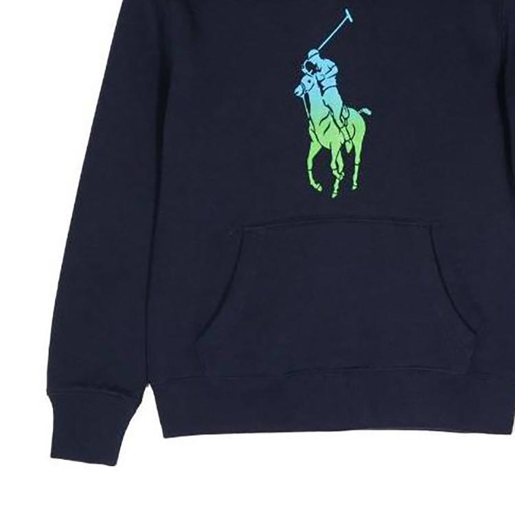 Polo Ralph Lauren Kids SS23 Gradient Color Hooded Long Sleeve Sweatshirt Kids Sweatshirt Blue 323891739-001