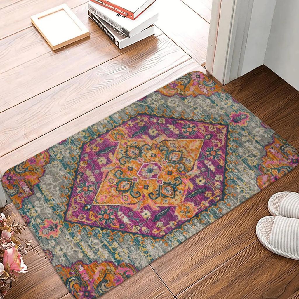 Moroccan Ethnic Soft Bath Mats Non Slip Kitchen Rugs Home Decor Living Room Carpets Entrance Door Mats