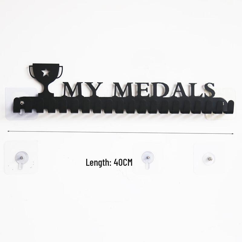 

BeiYou No-Drill Adhesive 20-Hook Wall Storage Rack