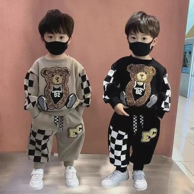 Elegante Abito da Orsetto da Bambino 2025 - Maglione alla Moda per Bebè per Primavera e Autunno per Piccole Celebrità