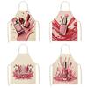 Nail Polish Printing Beauty Women Apron Household Nail Technician Manicurists Art Supplies Pinafore Home Salon Cosmetology Smock
