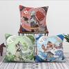 Game Genshin Impact girl a cushion cover Pillow Cover Decoration Room Home Sofa living Office Car Nordic Simplicity