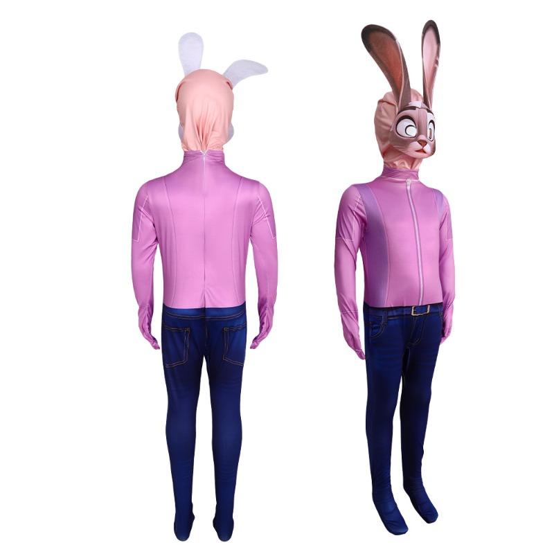Zootopia Halloweenský oblek Lišák Nick Roztomilé šaty Králík Judy Policejní důstojník