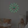 Wanduhr leuchtet im Dunkeln, selbstklebend, verstellbar, DIY, leuchtende Wand, Acryl, Uhr, Aufkleber, Heimdekoration