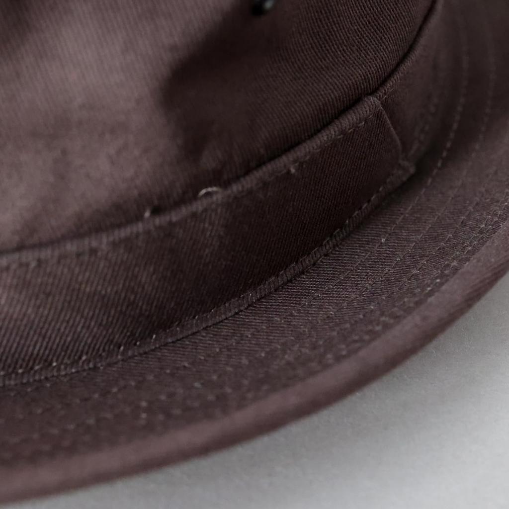 Reck Hatter Cotton Twill Pork Pie Size Twill Suitable for and All Seasons Men's Hat, L, RH-320, Brown, Spring, Summer, Fall,