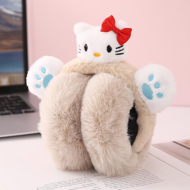 Winter Cartoon Cat Earmuffs: Cute, Warm Protection for Students and Outdoor Enthusiasts
