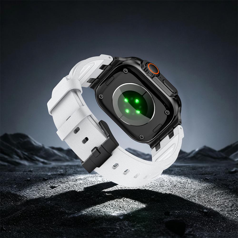 Metal+FKM Strap For Apple Watch Ultra 3/2/1 49mm 11 10 46mm Replacement Bracelet Wristband iWatch 9 8 7 6 5 SE3 45mm 44mm