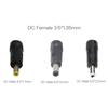 Universal DC3.5x1.35mm Female to DC4.0x1.7mm/5.5x2.1mm/DC5.5x2.5mm Male Adapter for Laptop, Camera Plug Converter