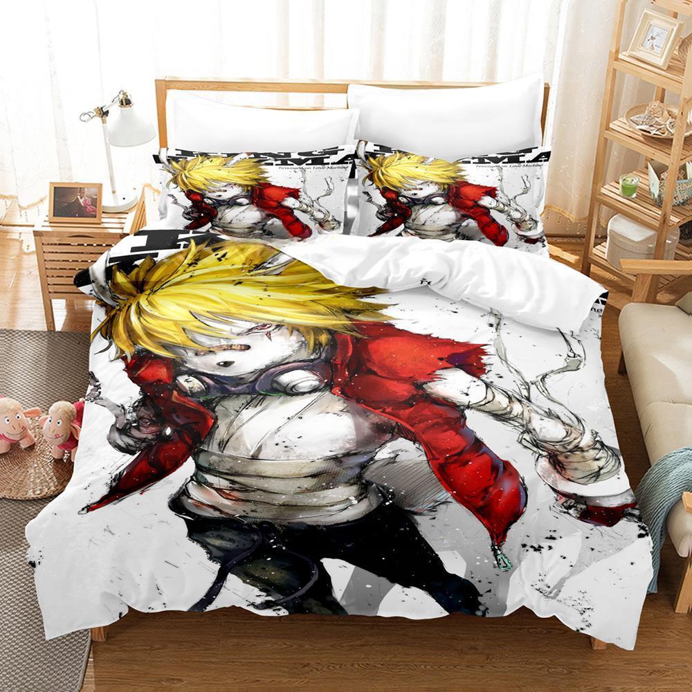Fashion 3d Print Summer Wars King Kazma Bedding Set Cartoon Anime Three-piece Set Adult Kid Bedroom Duvetcover Sets Home Textile