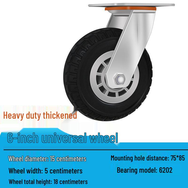 Těžká tichá otočná kolečka (2-8 palců) pro vozíky a malé ruční vozíky
