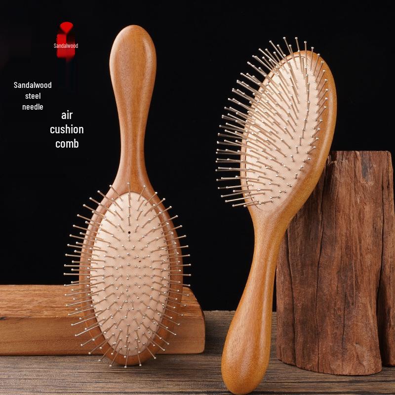 

Sandalwood Airbag Massage Hairbrush - Smooth & Fluffy Meridian Health Comb