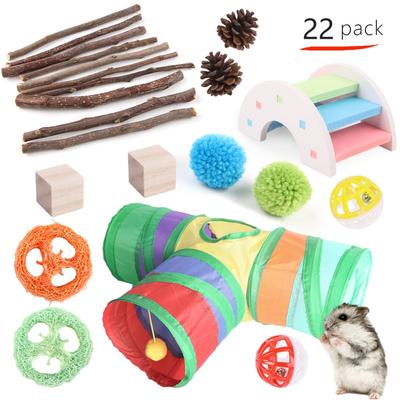 Hamster Toy Set Combination Teeth Grinding and Biting Relief Pet Supplies Dutch Pig Rabbit Channel