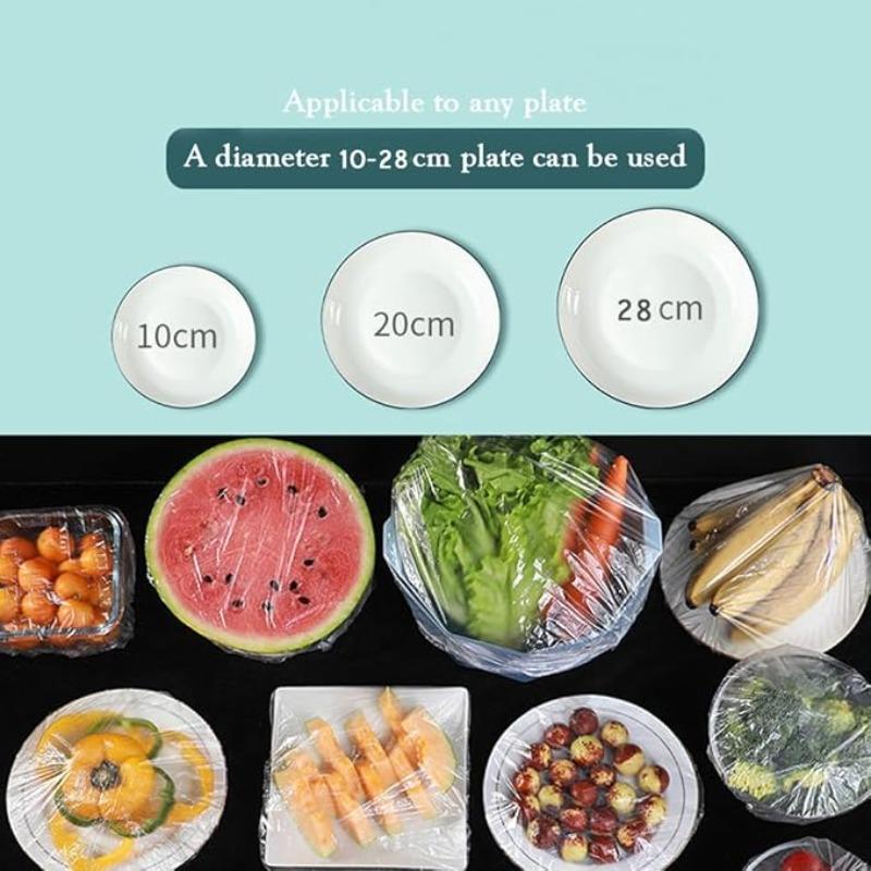 51Pcs Reusable Elastic Food Covers - Durable, Food-Grade Plastic Material, Tear-Resistant And Stretchable, Dustproof And Leak-Proof To Keep Food