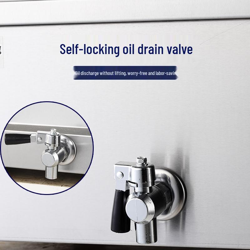 Commercial Deep Fryer: Multi-Functional Large Capacity Automatic Electric Fryer for Dough Sticks and Twists.