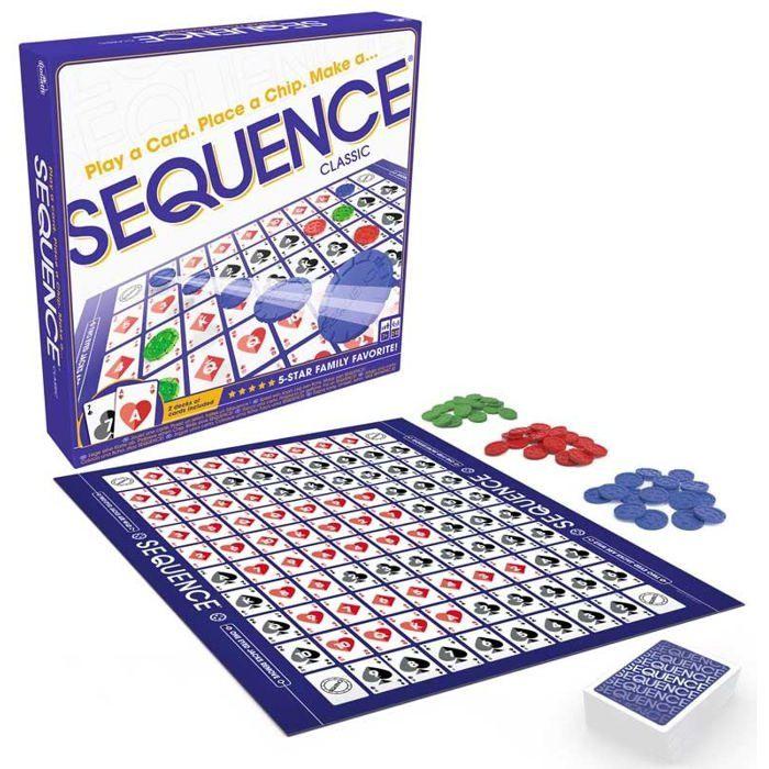 Jeu de société Sequence jeu de stratégie éducatif pour enfants et familles