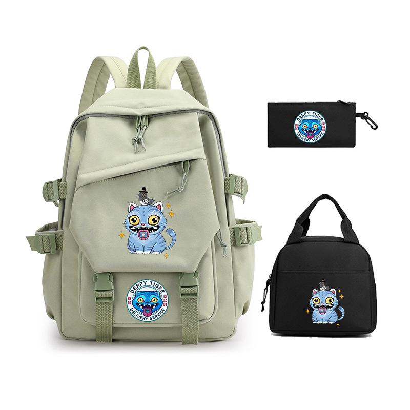 Demon Hunter Girl Group has the same peripheral cartoon printing children's backpack lightweight primary and secondary school schoolbag
