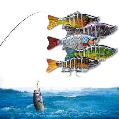 Bionic Swimming Bait Lifelike Fishing Gear for Bass Trout 3D Bionic Fishing