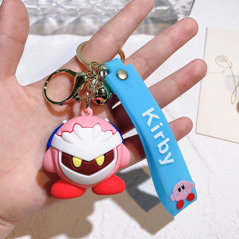 8 Styles Kirby Cartoon Keychains For Bag Car Key Chains Gift Decoration Accessories Anime Merchandise Action Figure