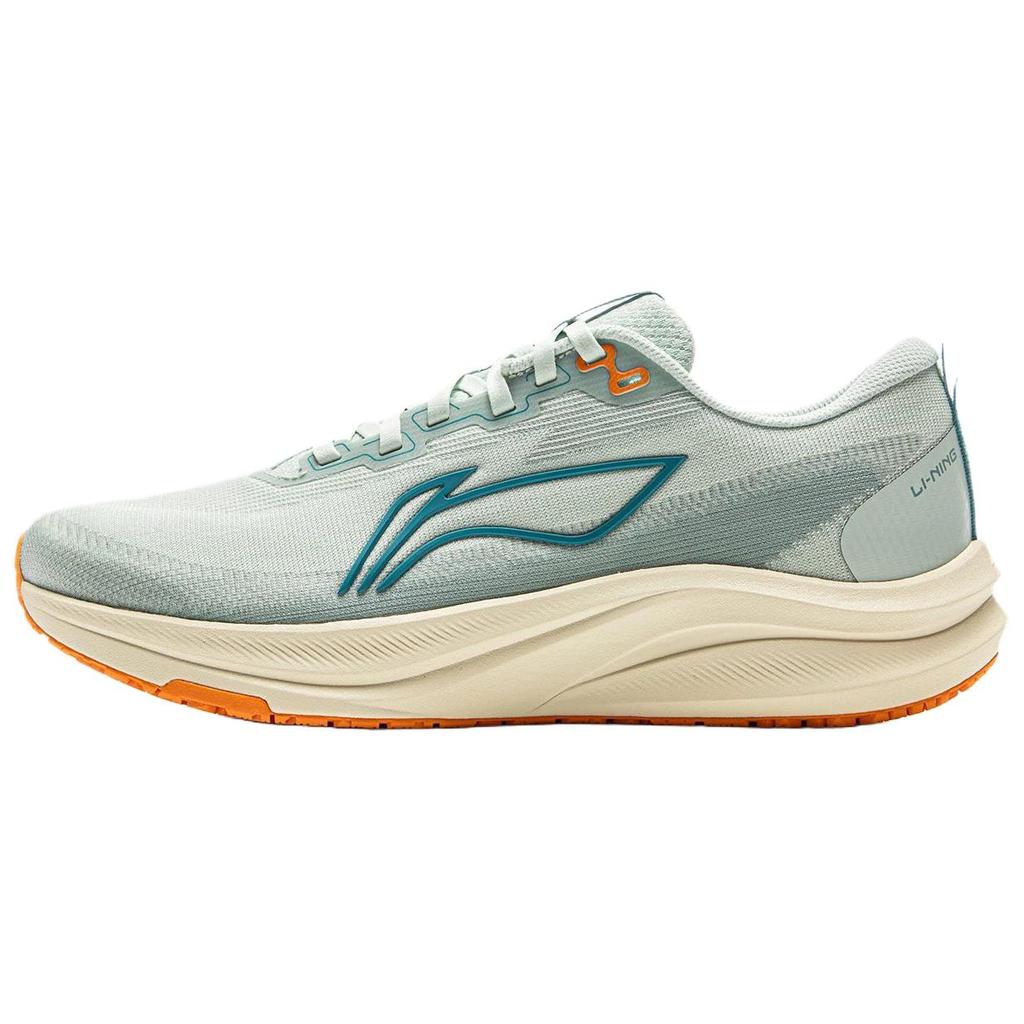 New LINING Red Hare 8 Running Shoes Men's Low Top Light Moss Blue/Pale Mountain Green ARPV001-19