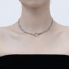 Baroque Stone Flat Chain Necklace