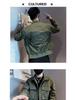 Trendy Men's Solid Color Multi-Pocket Workwear Jacket for Spring & Autumn