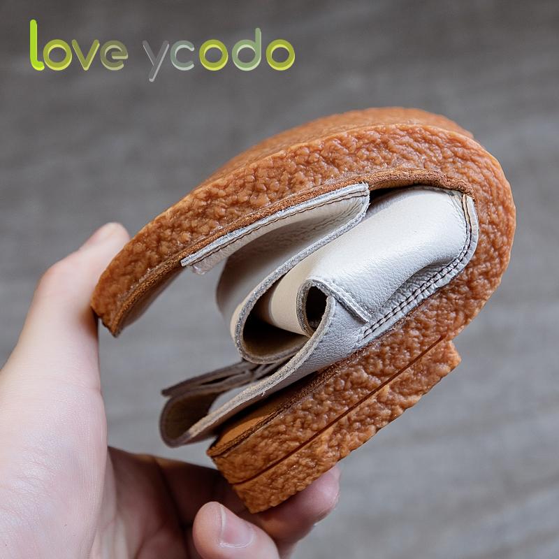 love ycodo Summer Leather Sandals for Women and Students Size 35-43