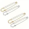 2pcs Brooch Anti-exposure Waistband Fixing Buckle Anti-pearl Safety Pin Multifunction Brooches for Women Waist Buckle
