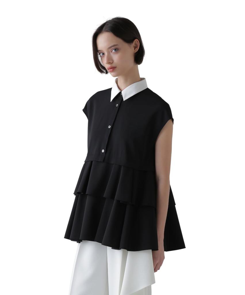 Adore Peplum Blouse Touch Compatible with (Dry Georgette, Sets) / Women's / 531-5210605 010_Black
