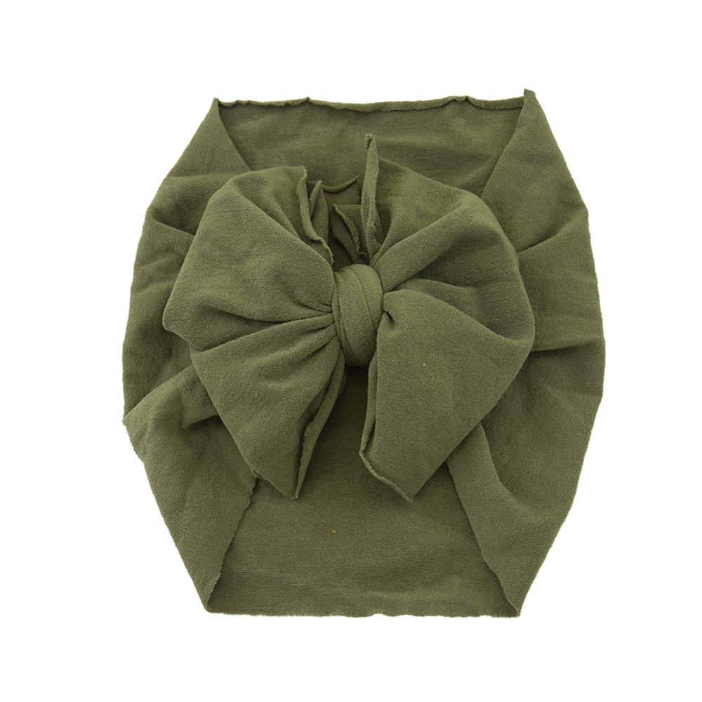 Baby Hair Accessories Nylon Big Bow Children'S Headband Super Soft Wide Headband Baby Stockings Headband