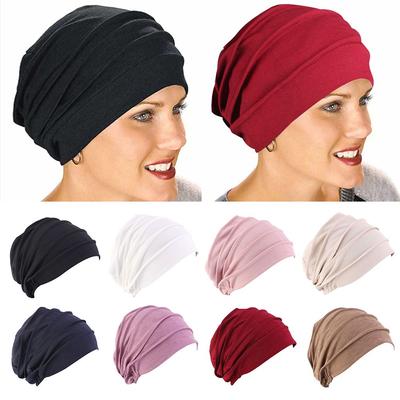 Soft Winter Warm Hair Loss Headscarf Beanies Head Wrap Chemo Hat Muslim Hijabs Women Turban Hat