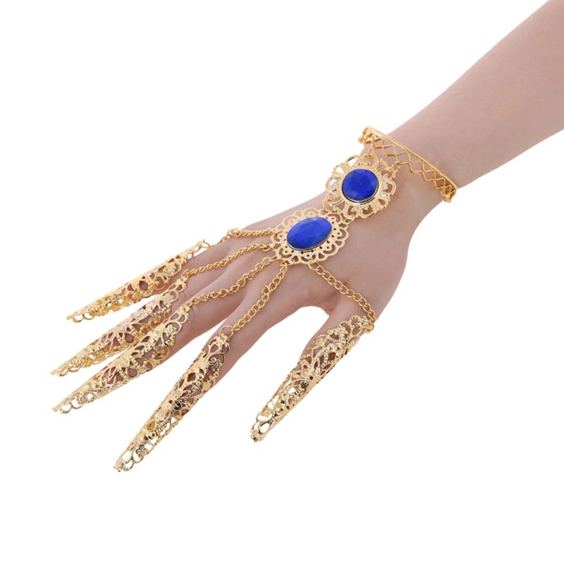 Jewelry Accessories Finger Bracelet Crystal Girl'S Belly Dance Bracelet Jewelry Indian Dance Accessories