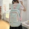 Teenagers Nylon Student Backpack With Waterresistant Features For Girl Use Daily