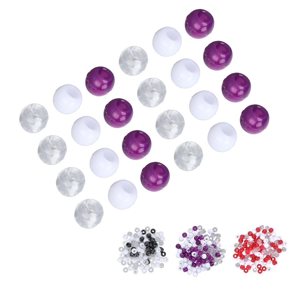 100pcs Hair Dreadlocks Beads Different Colors Hair Braiding Beads for Hair Beard Decoration Accessor