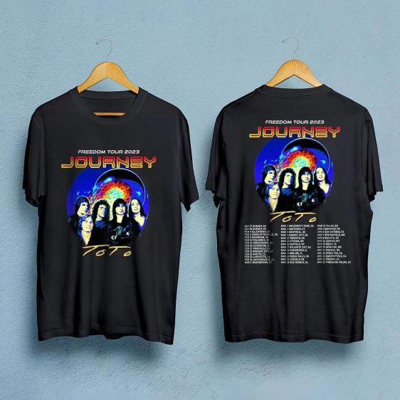 

Journey 2023 Freedom Tour Shirt, 2023 Journey Tour T Shirt. 3XL