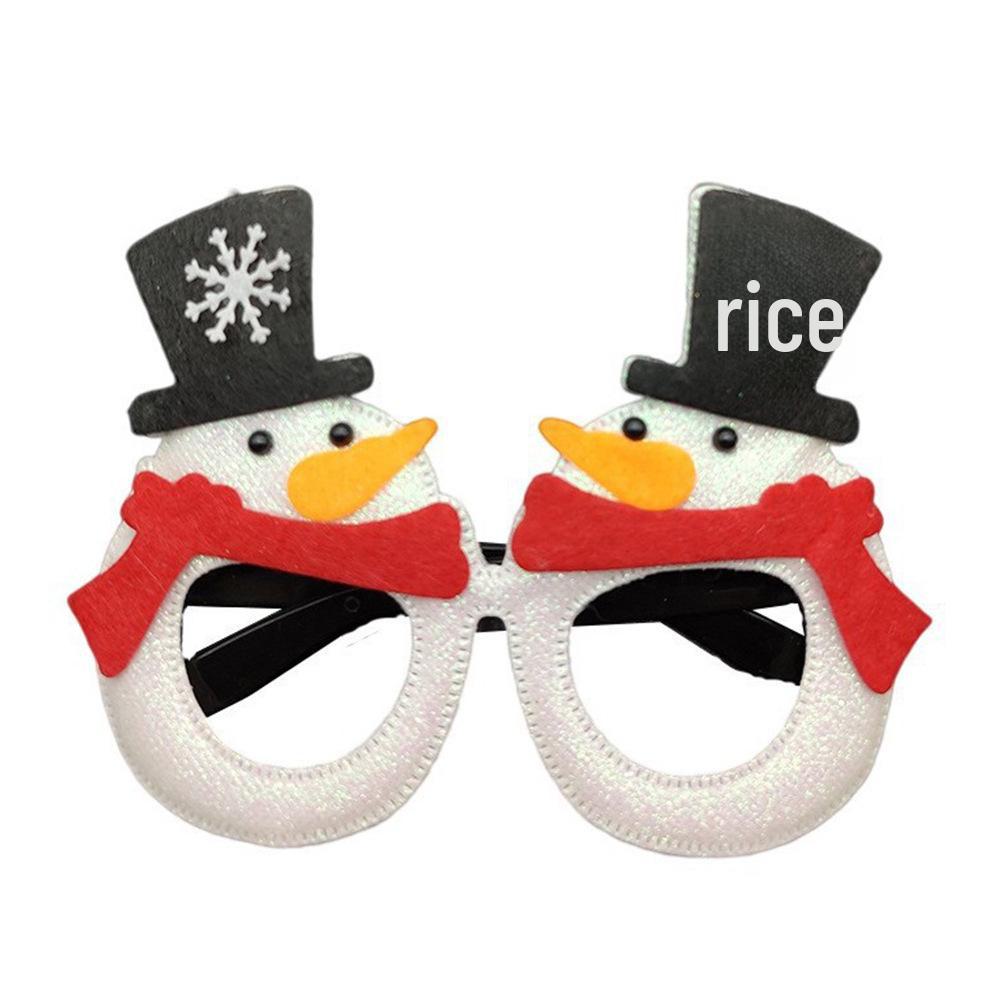 Weihnachts-Cartoon-Brillen - Geschenke für Erwachsene & Kinder, mit Weihnachtsmann, Schneemann und Geweih