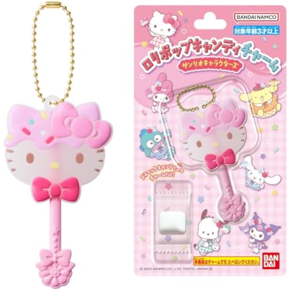 [BANDAI] Lollipop Candy Charm Sanrio Characters 12 Pack Box (Food Toy)