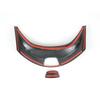 For Mercedes Benz E Class W213 2017- Car Console Armrest Box Button Frame Cover Sticker Carbon Fiber Color Interior Decals